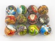 Opakowanie Piłeczki piankowe miękkie 7,3cm Dinozaury (12szt)