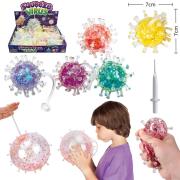 Opakowanie Piłka wirus z uchwytem nadmuchiwana MIX