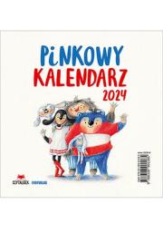 Pinkowy kalendarz 2024. Autor: Urszula Młodnicka, Agnieszka Waligóra. Dadada.pl Okładka książki Pinkowy kalendarz 2024