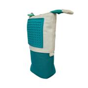 Pionowy piórnik na suwak z turkusowym panelem. Wydawca: Pixie Crew. Dadada.pl Opakowanie Pionowy piórnik na suwak z turkusowym panelem