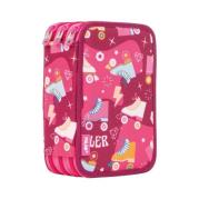 Opakowanie Piórnik 2 komorowy Roller różowy MILAN