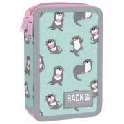 Opakowanie Piórnik 2-komorowy z wyposażeniem Backup zakochane wydry PB6DW12