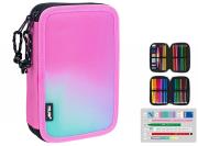 Opakowanie Piórnik 2 poz. z wyposażeniem Sunset różowy MILAN