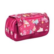 Opakowanie Piórnik 3 komorowy z klapką Roller różowy MILAN