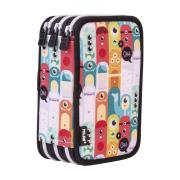 Opakowanie Piórnik 3-komorowy z wyposażeniem ALIENS wielokolorowy