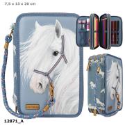 Opakowanie Piórnik 3-komorowy z wyposażeniem Miss Melody Denim 12871A