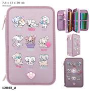 Opakowanie Piórnik 3-komorowy z wyposażeniem Top Model Doggy z Led 12843A