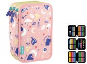 Opakowanie Piórnik 3 poz. z wyprawką Magic różowy MILAN