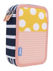 Opakowanie Piórnik 3-poziomowy z wyposażeniem Milan SWIMS 2 różowo - żółty