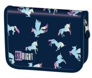 Opakowanie Piórnik dwuklapkowy bez wyp. Stright Holo Unicorns