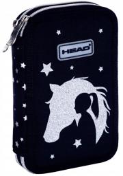 Opakowanie Piórnik podwójny bez wyp. AC2 Head Glitter ASTRA