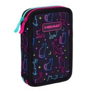 Opakowanie Piórnik podwójny bez wyp Head Midnight Cats ASTRA