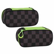 Opakowanie Piórnik saszetka owalna 1zamek Szachownica czarna