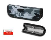 Opakowanie Piórnik szkolny WAR-1224 twardy mały moro szare WA