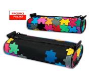 Opakowanie Piórnik szkolny WAR-1244 owal dwie komory puzzle