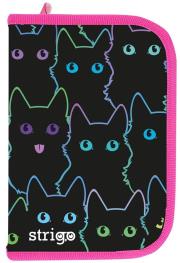 Opakowanie Piórnik szkolny z dwiema klapami Koty STRIGO