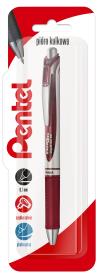 Pióro kulkowe 0,7 mm EnerGel BL77, burgundowy x 1  blister. Wydawca: PENTEL. Dadada.pl Opakowanie Pióro kulkowe 0,7 mm EnerGel BL77, burgundowy x 1  blister