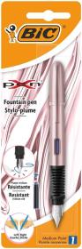 Pióro X-Pen Chrome Pink FP niebieski BIC. Wydawca: Bic. Dadada.pl Opakowanie Pióro X-Pen Chrome Pink FP niebieski BIC