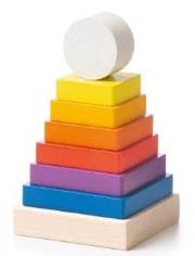 Piramida drewniana. Wydawca: CUBIKA. Dadada.pl Opakowanie Piramida drewniana