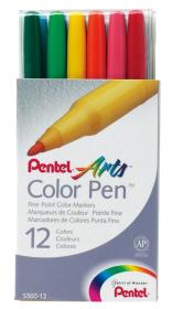 Pisaki 2,0mm 24 kolorów PENTEL. Wydawca: PENTEL. Dadada.pl Opakowanie Pisaki 2,0mm 24 kolorów PENTEL