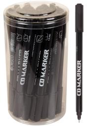 Opakowanie Pisaki CD czarne jednostronne (30szt)