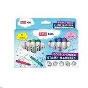 Pisaki ze stempelkami 12 kolorów EASY. Wydawca: Easy Stationery. Dadada.pl Opakowanie Pisaki ze stempelkami 12 kolorów EASY