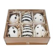 Opakowanie Pisanki ozdobne czarno-białe 6szt