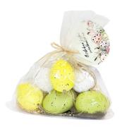 Opakowanie Pisanki wiszące zielono-żółte 6szt