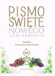 Pismo Święte - Nowego Testamentu z ilustracjami ( komunia). Wydawca: Pallottinum. Dadada.pl Opakowanie Pismo Święte - Nowego Testamentu z ilustracjami ( komunia)