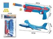 Opakowanie Pistolet 32cm wyrzutnia samolotów + strzałki