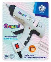 Opakowanie Pistolet do kleju na gorąco Astra Creativo 40W podstawka + 2 kleje
