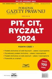 Okładka książki Pit, Cit, Ryczałt 2024 Podatki-Przewodnik..