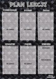 Opakowanie Plan lekcji z tabliczką mnożenia A4 Karbon