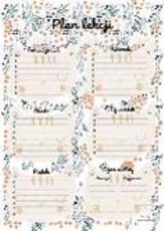 Opakowanie Plan lekcji z tabliczką mnożenia A4 Koty