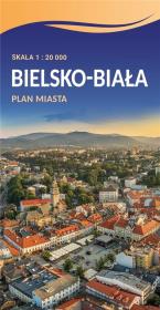Plan miasta - Bielsko-Biała 1:20 000. Autor:   Praca zbiorowa. Dadada.pl Okładka książki Plan miasta - Bielsko-Biała 1:20 000