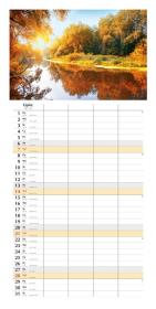 Opakowanie Planer 2024 miesięczny jesienne drzewa