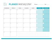 Opakowanie Planer magnetyczny niebieski + marker