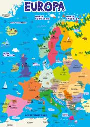 Plansz dwustronna A4 ściąga Europa. Wydawca: Henry. Dadada.pl Opakowanie Plansz dwustronna A4 ściąga Europa