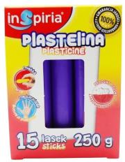 Opakowanie Plastelina fioletowa 15 lasek 250g