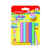 Plastelina KEYROAD pastel 6 kolorów blister. Wydawca: Keyroad. Dadada.pl Opakowanie Plastelina KEYROAD pastel 6 kolorów blister