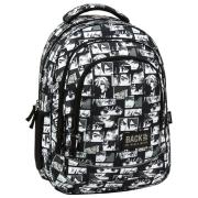 Opakowanie Plecak 3-komorowy BACKUP 5 model X43 czarno-biała Manga