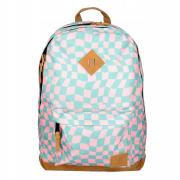Opakowanie Plecak młodzieżowy szachownica ziel-róż PAUL&CO