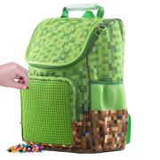 Opakowanie Plecak szkolny Kratka z zielonym panelem