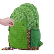Opakowanie Plecak szkolny z dwiema kieszeniami Zielona Kratka
