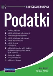 Podatki - ujednolicone przepisy. Autor:   Praca zbiorowa. Dadada.pl Okładka książki Podatki - ujednolicone przepisy