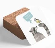 Opakowanie Podstawka korkowa - Przyjaciel dobrze radzi