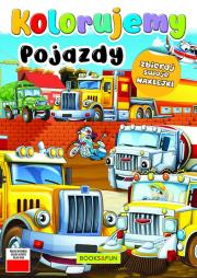 Okładka książki Pojazdy. Kolorujemy