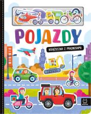 Pojazdy. Książeczka z magnesami. Autor: Michalec Bogusław. Dadada.pl Okładka książki Pojazdy. Książeczka z magnesami