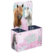 Opakowanie Pojemnik na przybory szkolne Derform konie 23