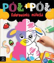 Okładka książki Pół i pół. Kolorowanka malucha z owcą